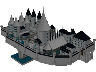 Castle Medieval Old 3D Model