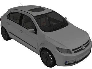 Volkswagen Gol G5 (2009) 3D Model