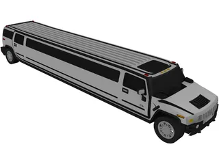 Hummer Limousine 3D Model