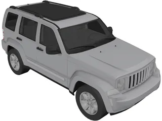 Jeep Cherokee Rubicon (2008) 3D Model