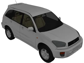 Toyota RAV4 5-door (2001) 3D Model