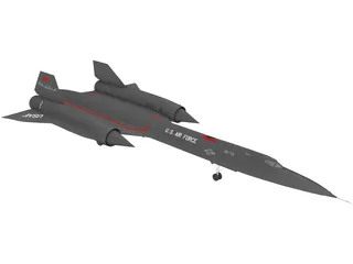 Lockheed SR-71 Blackbird 3D Model