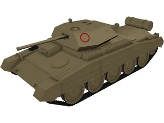 Crusader Tank 3D Model