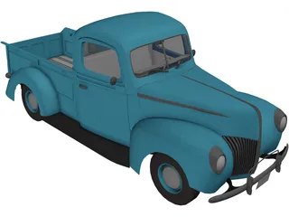Ford Pickup (1940) 3D Model