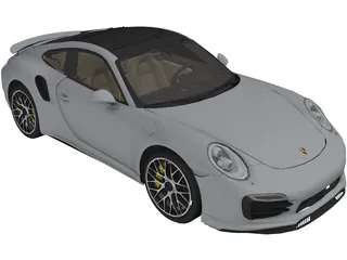 Porsche 911 Turbo S (2013) 3D Model