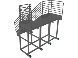 Aluminium Platform 3D Model