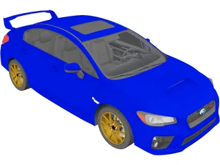 Subaru Impreza WRX STi (2015) 3D Model