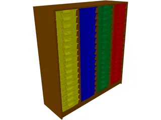Column Tray Unit 3D Model