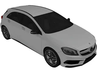 Mercedes-Benz A45 AMG W176 (2014) 3D Model