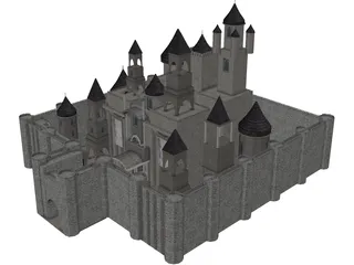 Castle 3D Model