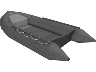 Small Inflatable Boat 3D Model