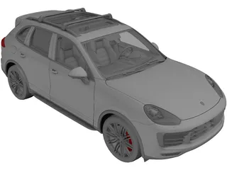 Porsche Cayenne Turbo (2014) 3D Model
