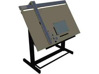 Drafting Table 3D Model