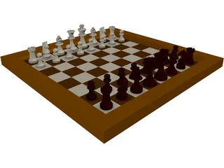 Chess Game 3D Model