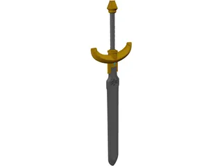 Zelda Sword Excalibur 3D Model