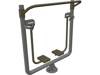 Outdoor Gym 3D Model