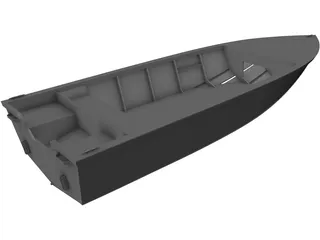 Racing Boat 3D Model