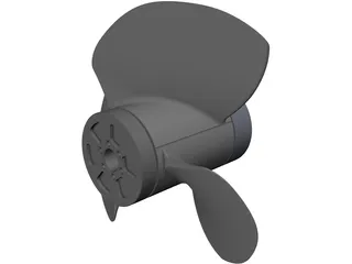 Outboard Propeller 3D Model