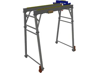 Gantry Crane 3D Model