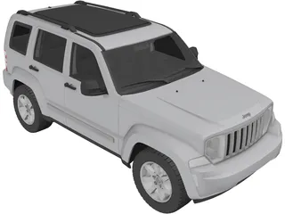 Jeep Cherokee (2008) 3D Model