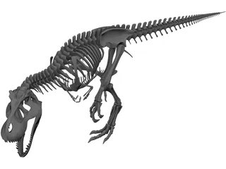 T-Rex Skeleton 3D Model