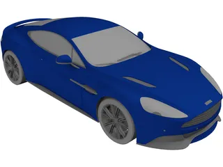 Aston Martin Vanquish (2013) 3D Model