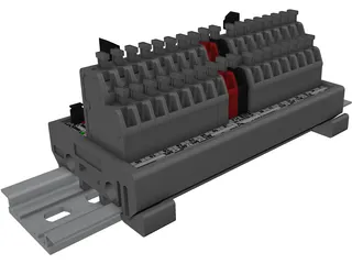Terminal Block SVN-32DT 3D Model