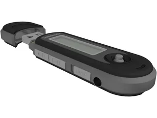 Intenso MP3 USB Stick 3D Model