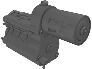 Tamiya Gear Box 3D Model