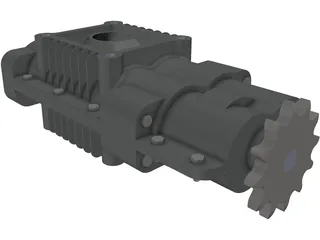 Roots Air Compressor 3D Model