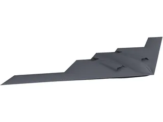 B-2 Spirit Bomber 3D Model