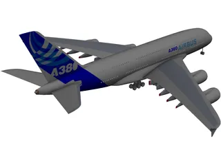 Airbus A380 3D Model