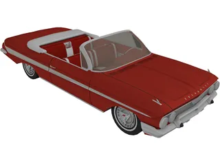 Chevrolet Impala SS Convertible (1961) 3D Model