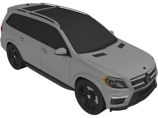 Mercedes-Benz GL 63 AMG (2012) 3D Model