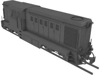 Romanian Narrow Gauge Diesel Locomotive 3D Model