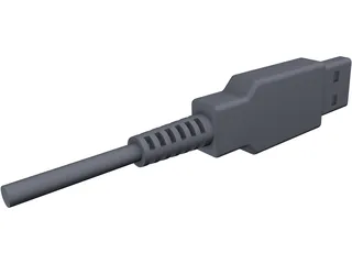 USB Port Connector 3D Model