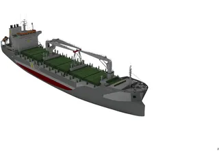 Rosaria Cement Ship 3D Model