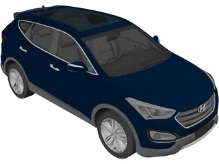 Hyundai Santa Fe Sport (2014) 3D Model