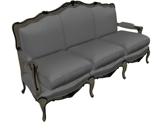 Luigi IXV Classic Sofa 3D Model