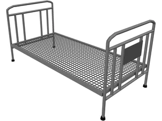 Iron Bed Frame 3D Model