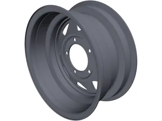 Steel Rim 15inch 3D Model