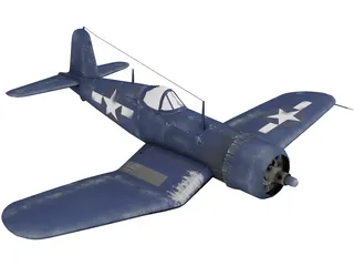 Vought F4U Corsair 3D Model