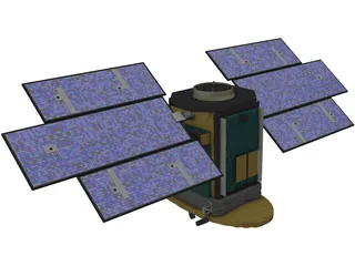 CloudSat Satellite 3D Model