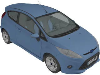 Ford Fiesta Zetec S (2009) 3D Model