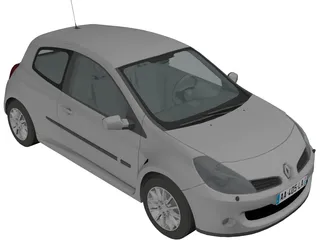 Renaul Clio RS (2007) 3D Model