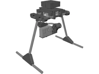 Gimbal for GoPro3 3D Model
