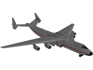 Antonov An 225 Airplane 3D Model