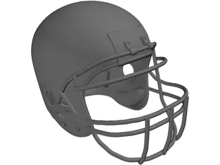 Football Helmet 3D Model