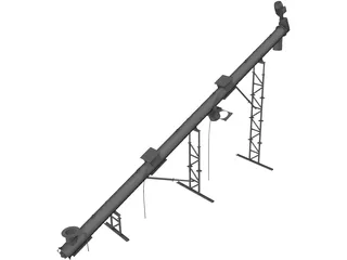 Dust Incline Auger 3D Model