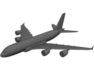 Airbus a380 3D Model